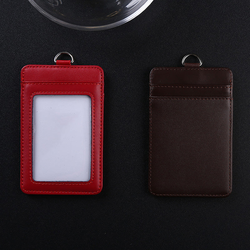 Custom Logo Glossy leather lanyard ID case | Premium Corporate Gifts and Custom Gifts