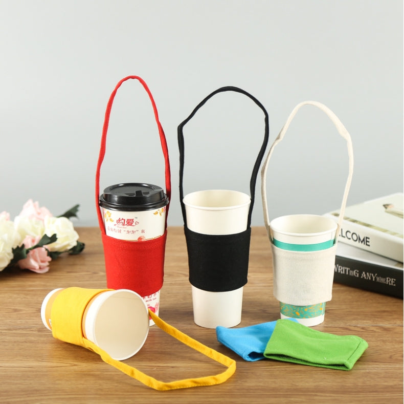 Custom Logo Canvas Cup Bag Drink Bag | Premium Corporate Gifts and Custom Gifts