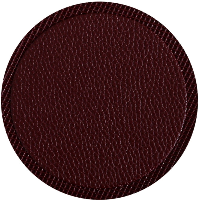 Custom Logo PU leather round coaster | Premium Corporate Gifts and Custom Gifts