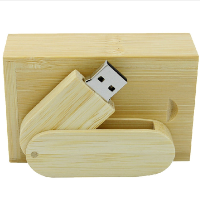 Wood Grain Rotating Flash Drive printed with a company logo, corporate gift