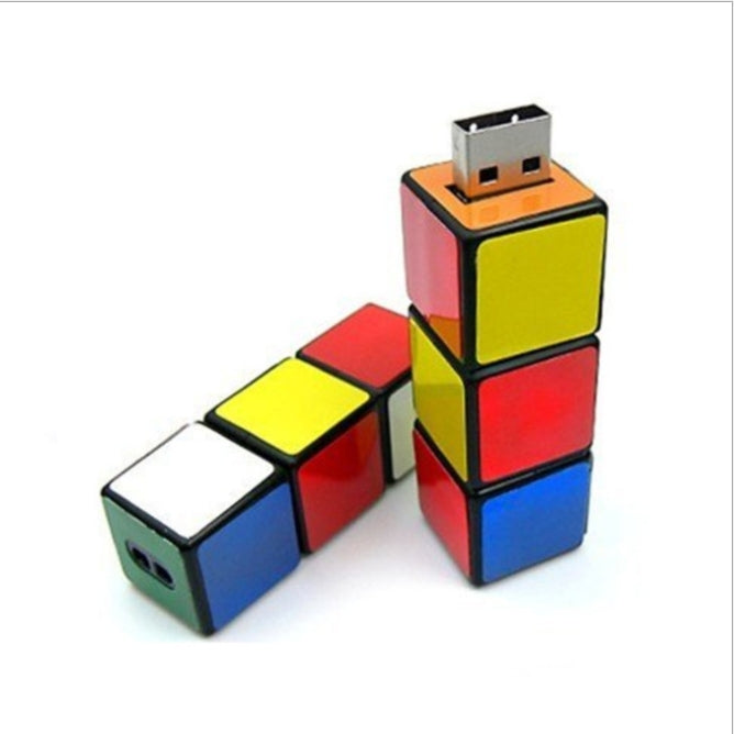 Rubik's Cube Shaped Flash Drive, view 2 of 3
