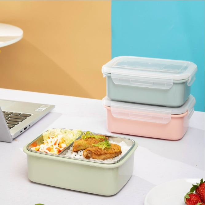 Custom Logo Japanese double-compartment bento crisper box | Premium Corporate Gifts and Custom Gifts