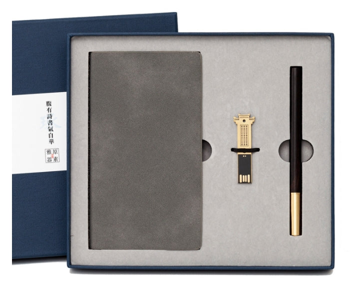 Custom Logo A6 Notebook Three-Piece Set Gift Box | Premium Corporate Gifts and Custom Gifts