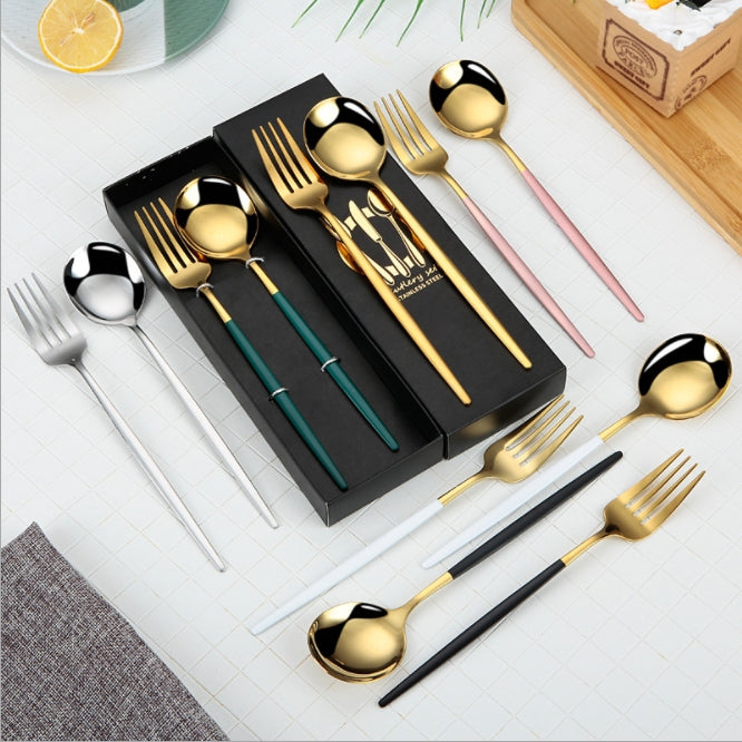 Custom Logo Western Tableware Two-Piece Gift Box | Premium Corporate Gifts and Custom Gifts