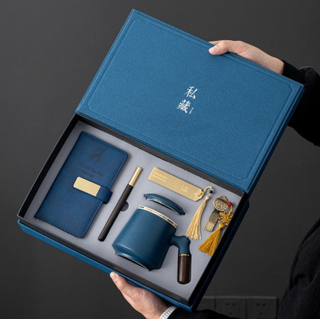 Business Office Tea Set of Five printed with a company logo, corporate gift