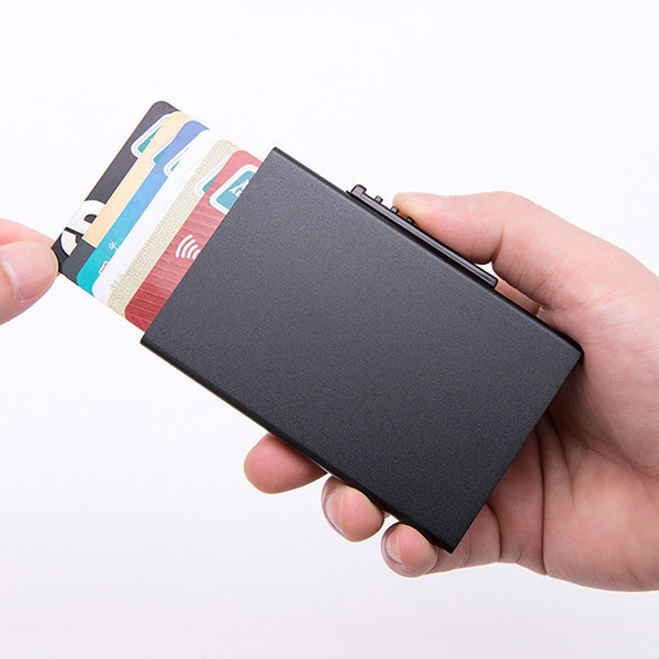 Custom Logo Metal Bounce Anti-Theft Card Case | Premium Corporate Gifts and Custom Gifts