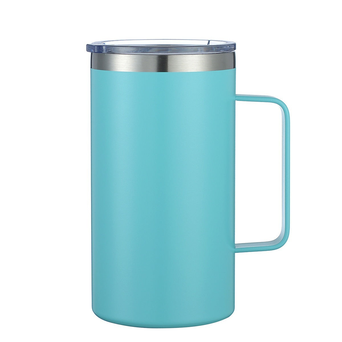 24oz Powder Coated Tumbler with Handle, view 4 of 17