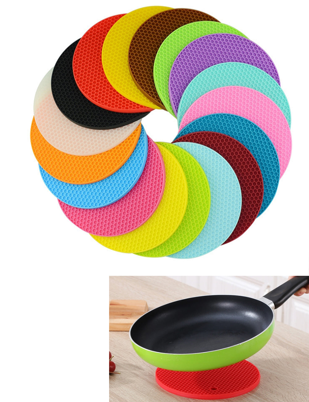 Custom Logo Colorful silicone insulation mat | Premium Corporate Gifts and Custom Gifts
