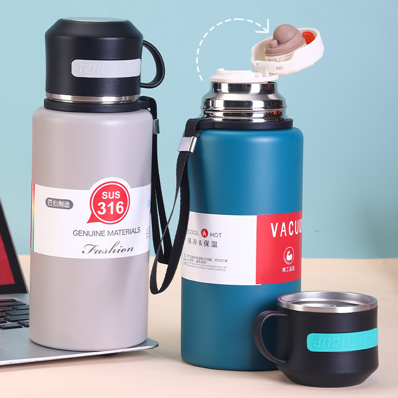 Custom Logo 316 Stainless Steel Insulated Tea Infuser Bottle | Premium Corporate Gifts and Custom Gifts