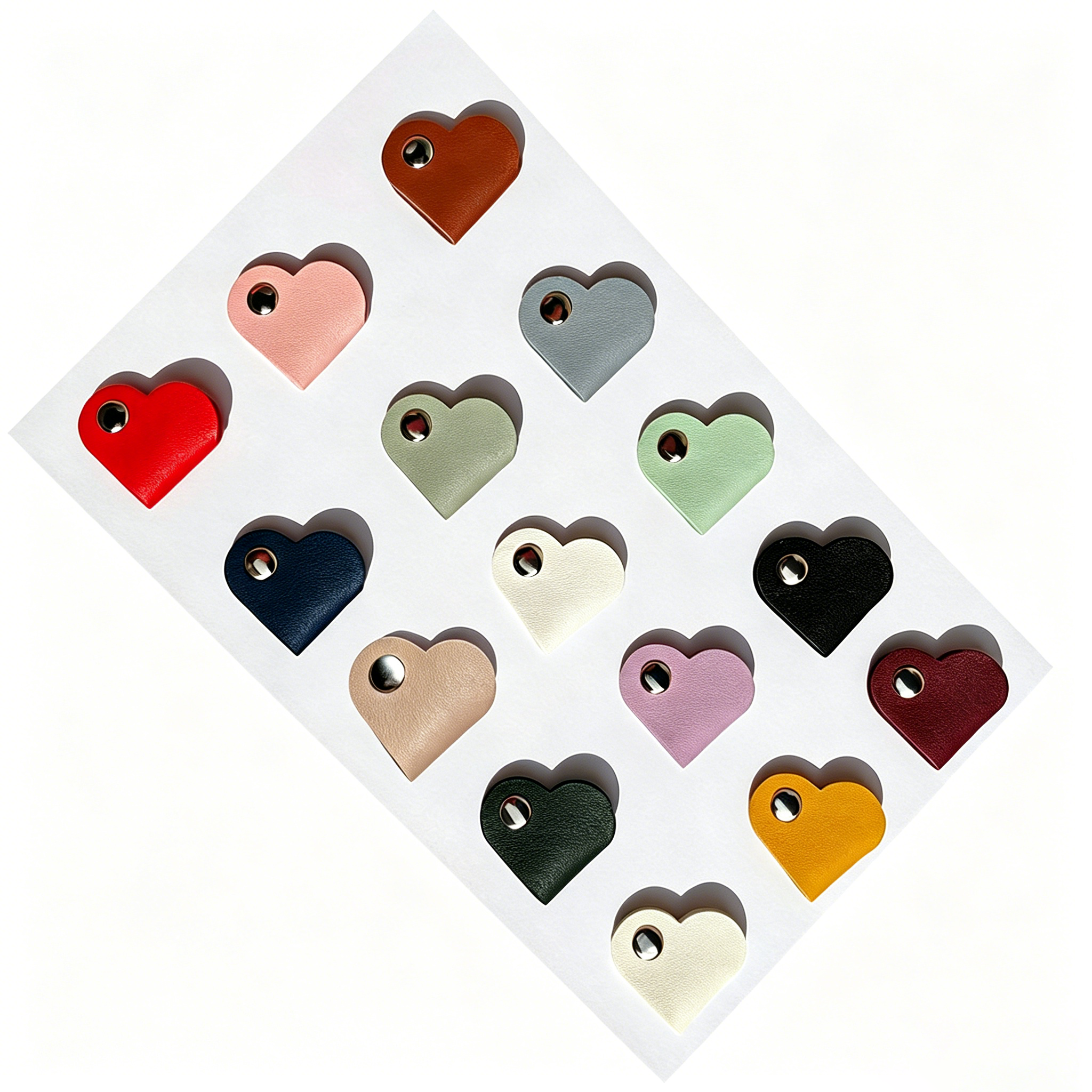 Custom Logo leather heart cable organizer | Premium Corporate Gifts and Custom Gifts