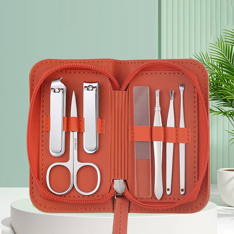 Nail Clipper Seven-piece Leather Bag, view 2 of 2
