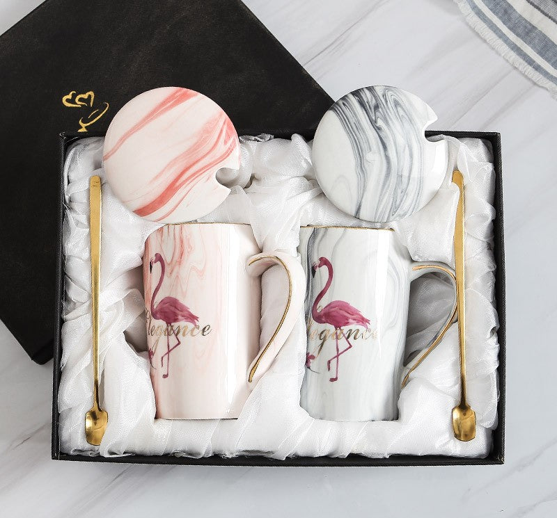 Custom Logo European style stone pattern cup gift box | Premium Corporate Gifts and Custom Gifts