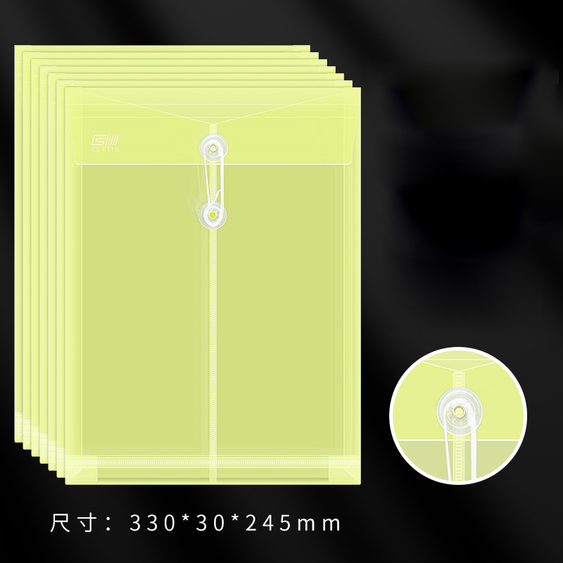 A4 Transparent Rope Folder Document Bag, view 7 of 9