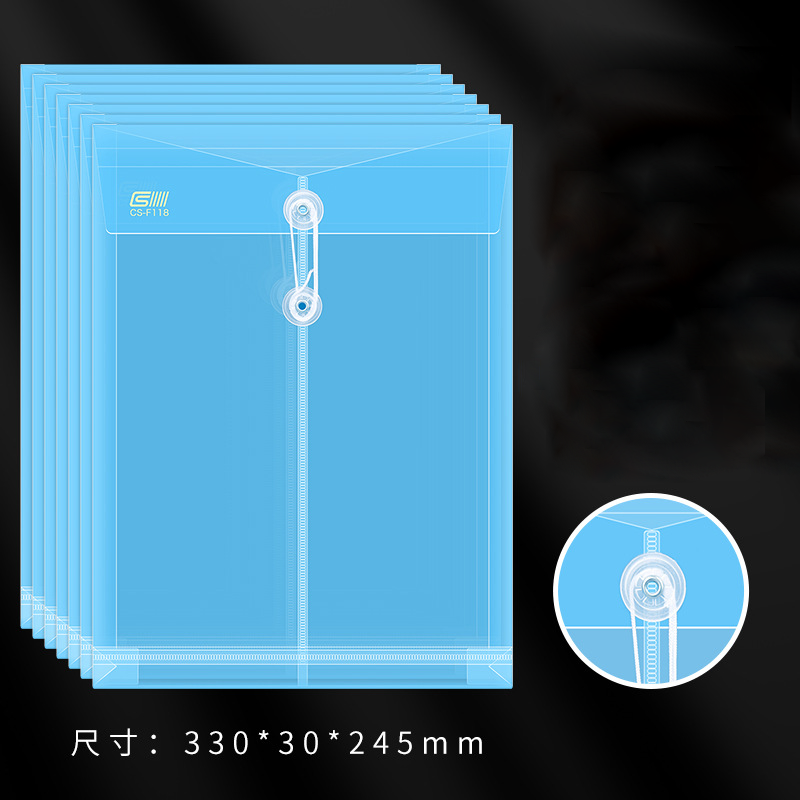 A4 Transparent Rope Folder Document Bag, view 6 of 9