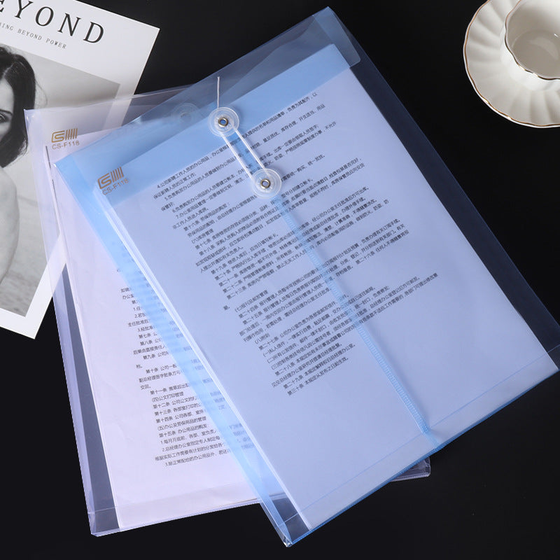 Custom Logo A4 Transparent Rope Folder Document Bag | Premium Corporate Gifts and Custom Gifts