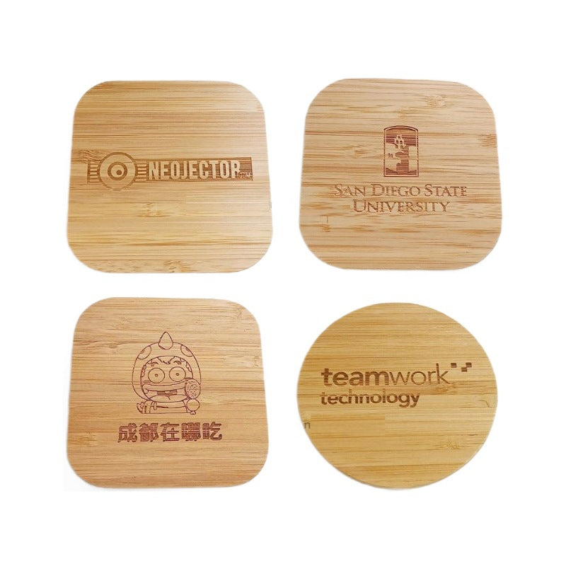 Bamboo Wireless Charging Pad, view 3 of 4