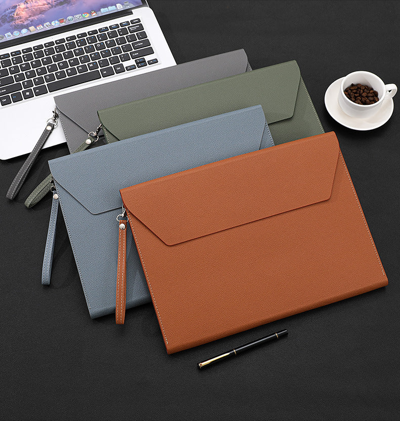 Leather Business Office Data Pack printed with a company logo, corporate gift