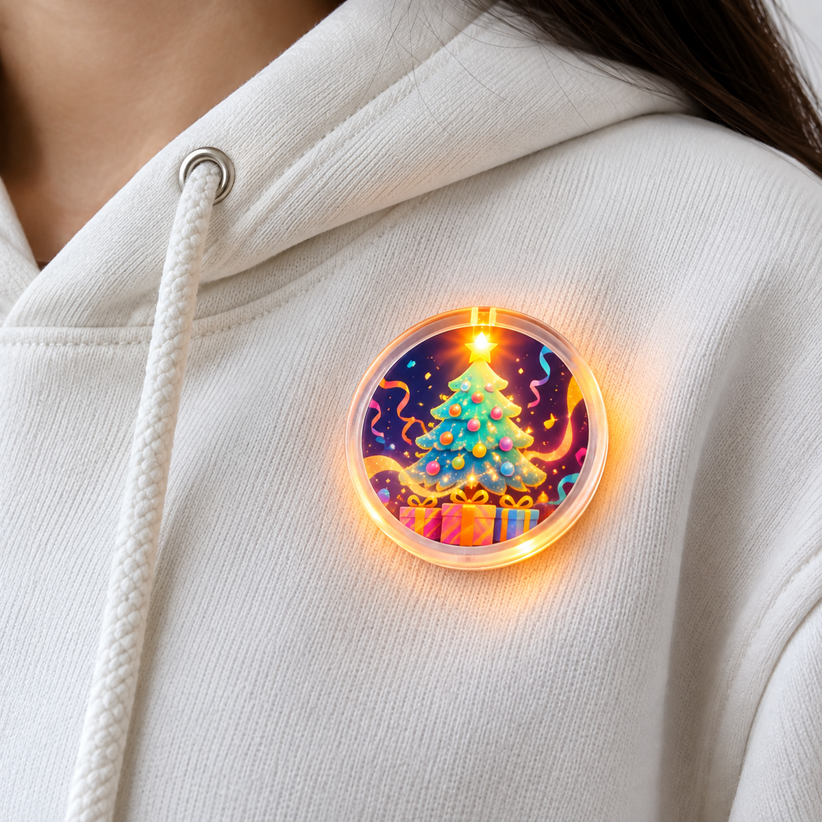 Custom logo LED Light-Up Badge – image 2