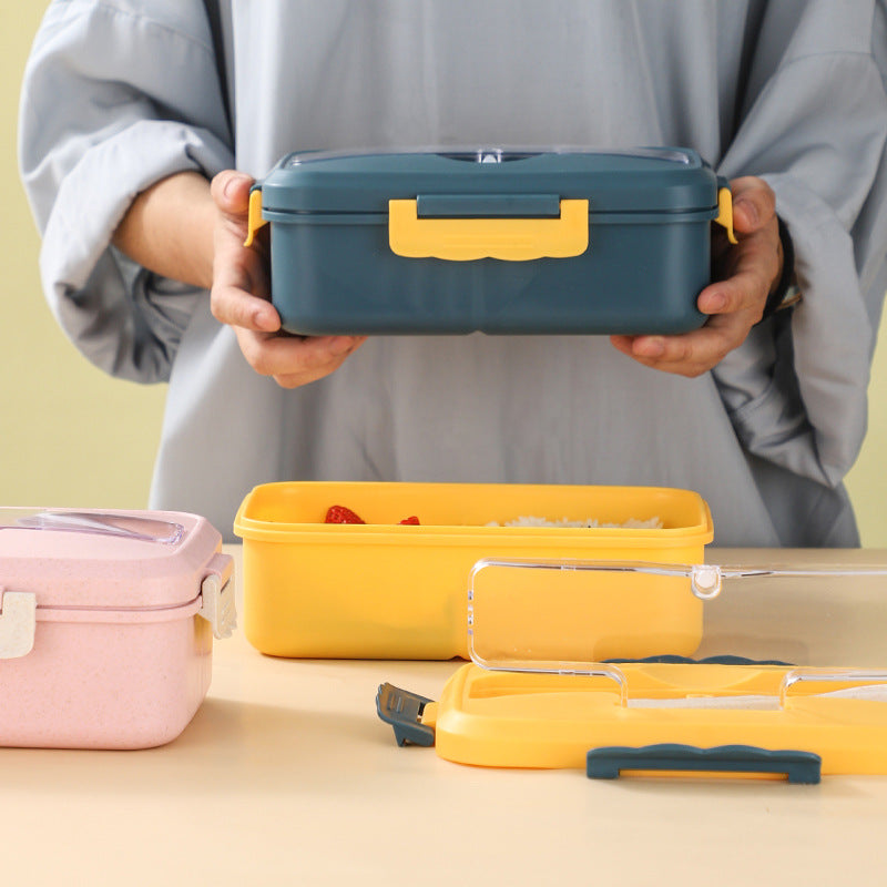 Wheat Straw Three-Compartment Bento Box, view 5 of 10