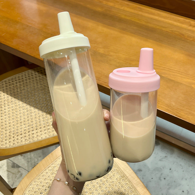 Custom Logo ins-style elephant straw milk tea cup | Premium Corporate Gifts and Custom Gifts