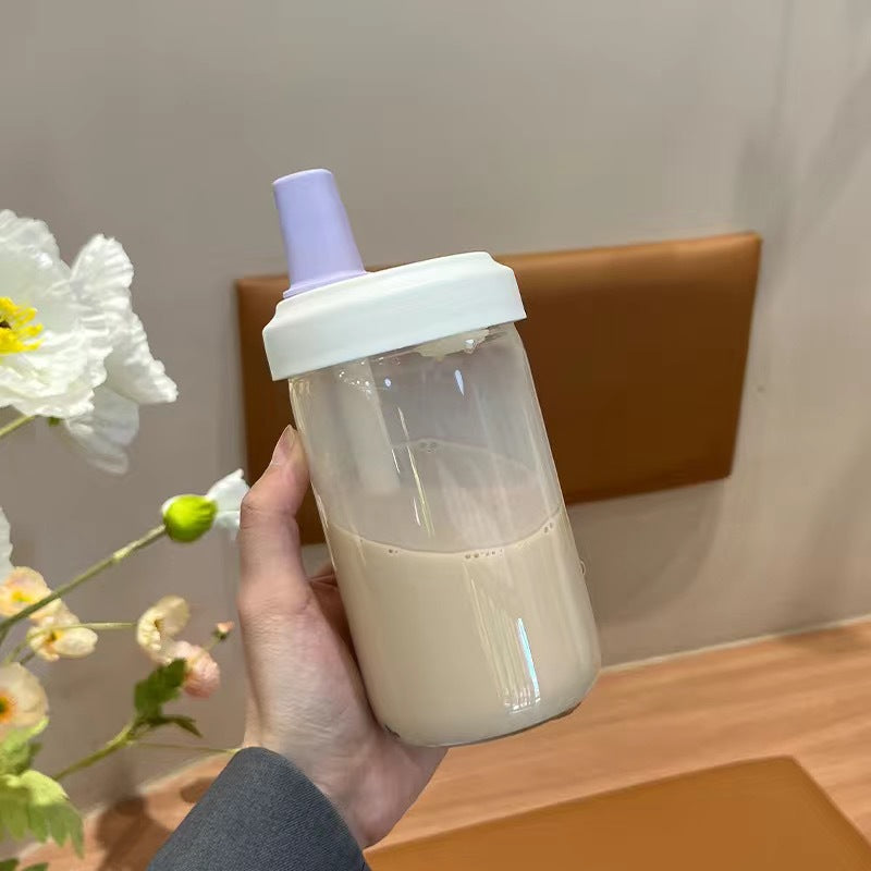 Custom Logo ins-style elephant straw milk tea cup | Premium Corporate Gifts and Custom Gifts