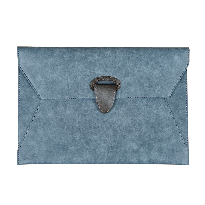 Custom Logo PU Leather Buckle Waterproof File Bag | Premium Corporate Gifts and Custom Gifts