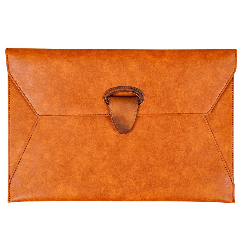 Custom Logo PU Leather Buckle Waterproof File Bag | Premium Corporate Gifts and Custom Gifts