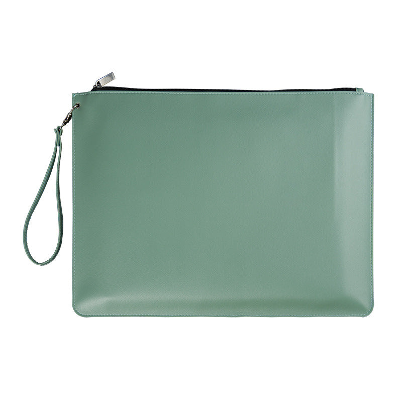 Custom Logo Leather Zipper Document Bag | Premium Corporate Gifts and Custom Gifts