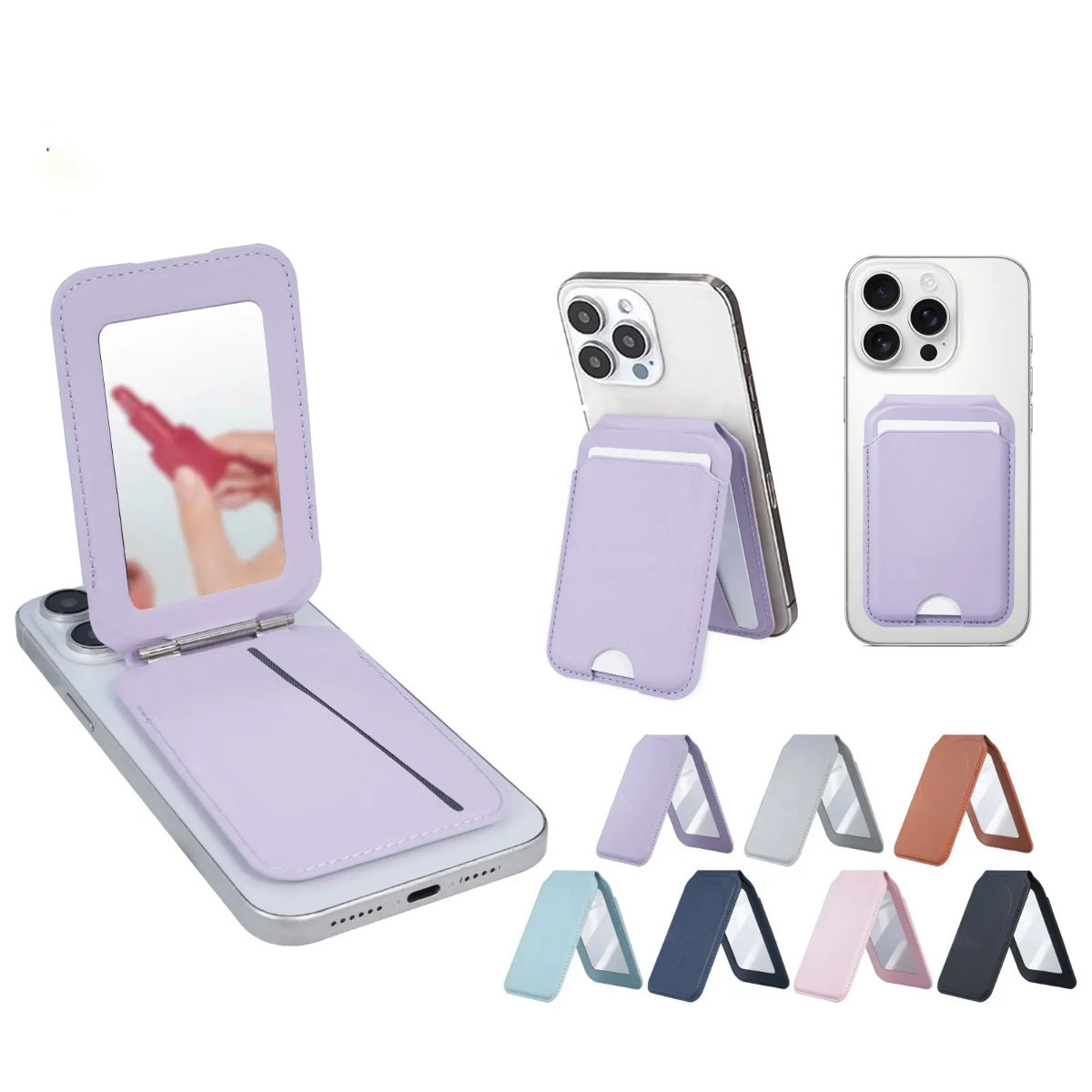 Custom Logo Magnetic Mirror Phone Card Holder Stand | Premium Corporate Gifts and Custom Gifts