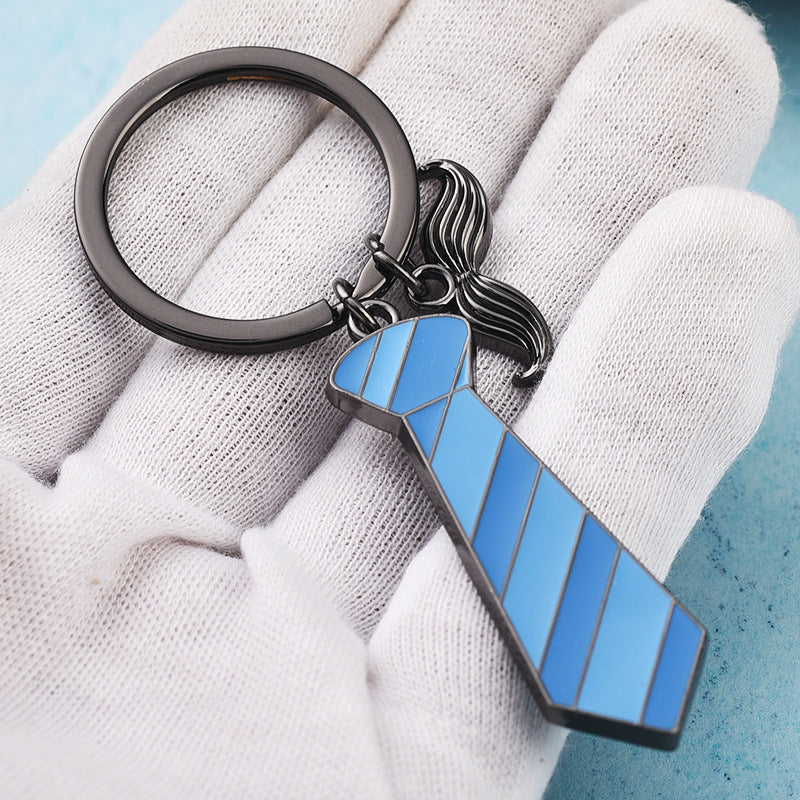 Tie-shaped Metal Keychain, view 4 of 7