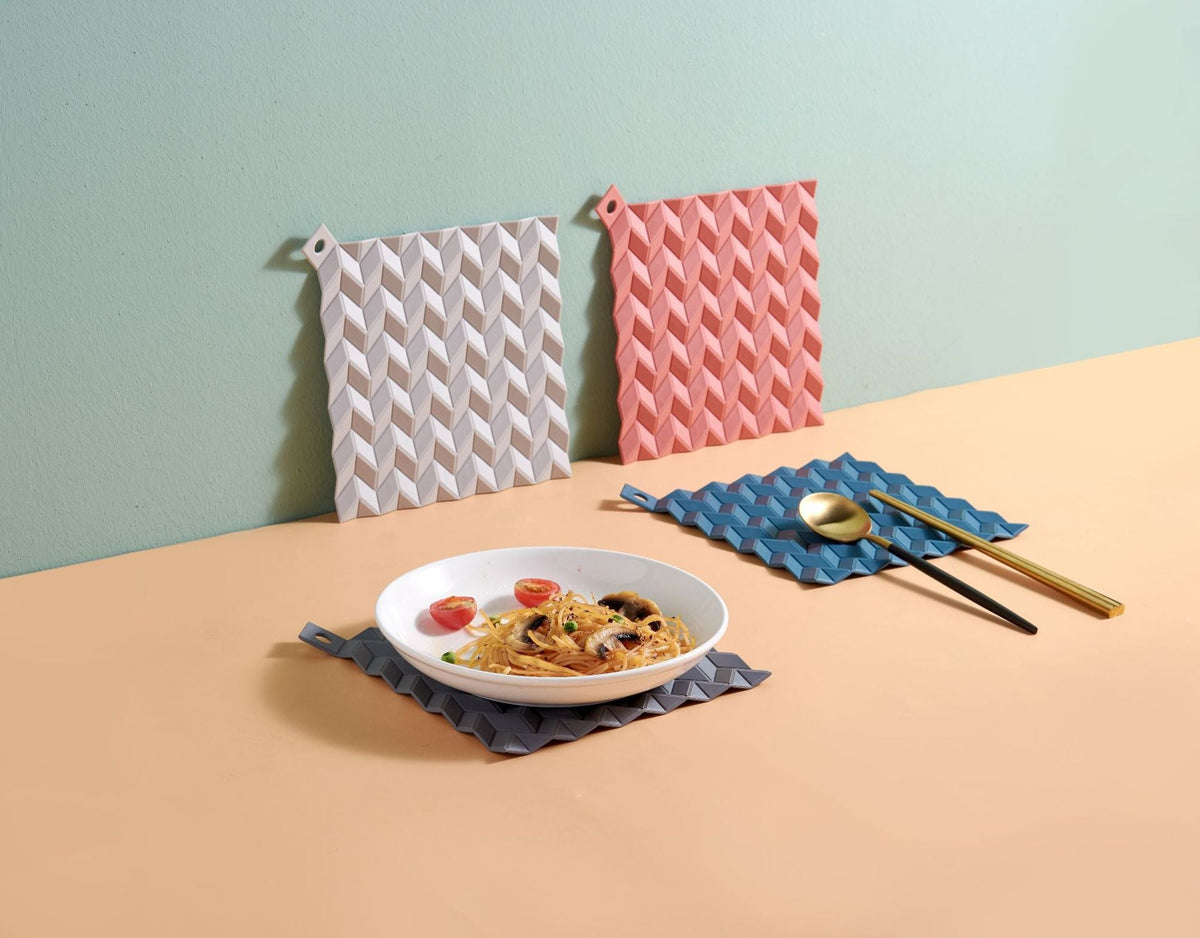 Silicone Wavy Insulated Placemat, view 2 of 4