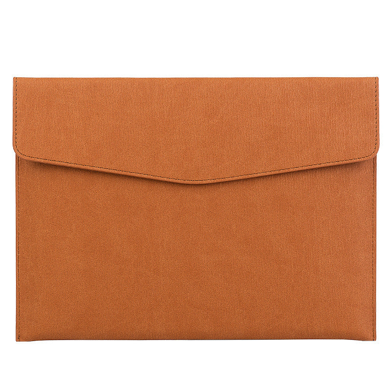 Custom Logo  Thickened leather pebbled pattern folder file bag | Premium Corporate Gifts and Custom Gifts
