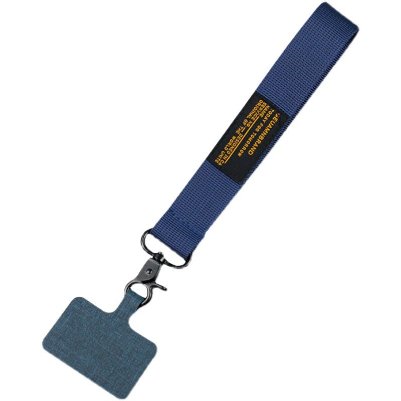 Industrial-style Mobile Phone Lanyard printed with a company logo, corporate gift