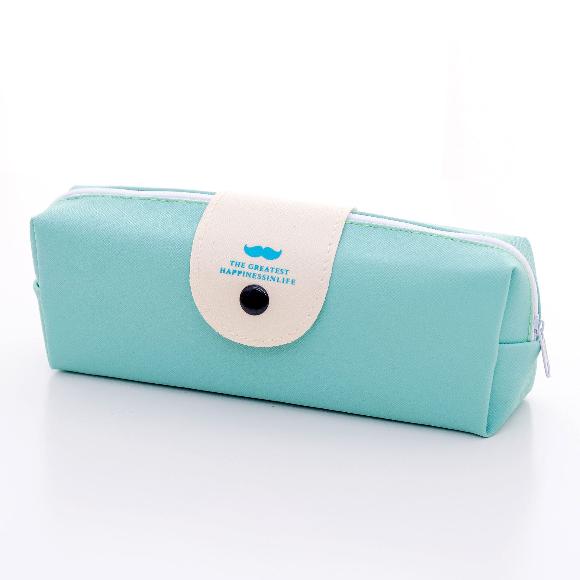 Custom Logo Macaron-colored leather pencil bag | Premium Corporate Gifts and Custom Gifts