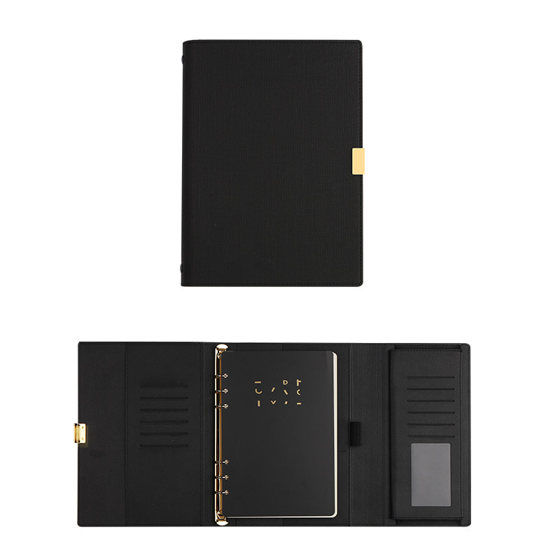Multifunctional Fashion Leather Business Notebook, view 4 of 4