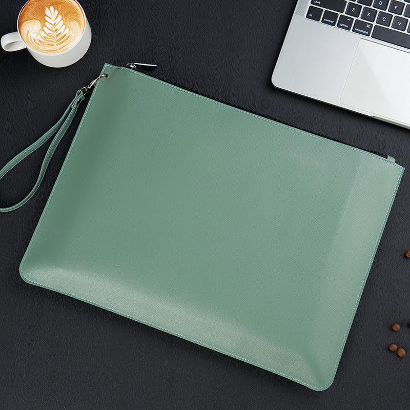 Custom Logo Leather Zipper Document Bag | Premium Corporate Gifts and Custom Gifts