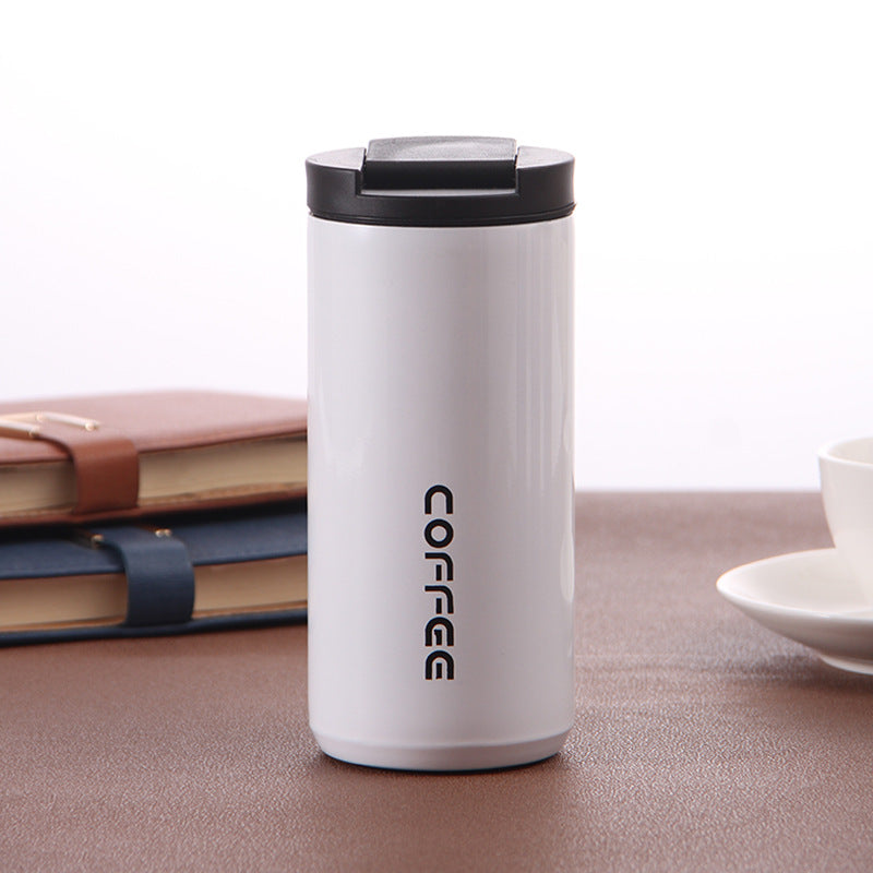 Double-layer Direct Drinking Coffee Cup Car Leisure Thermos Cup, view 5 of 5