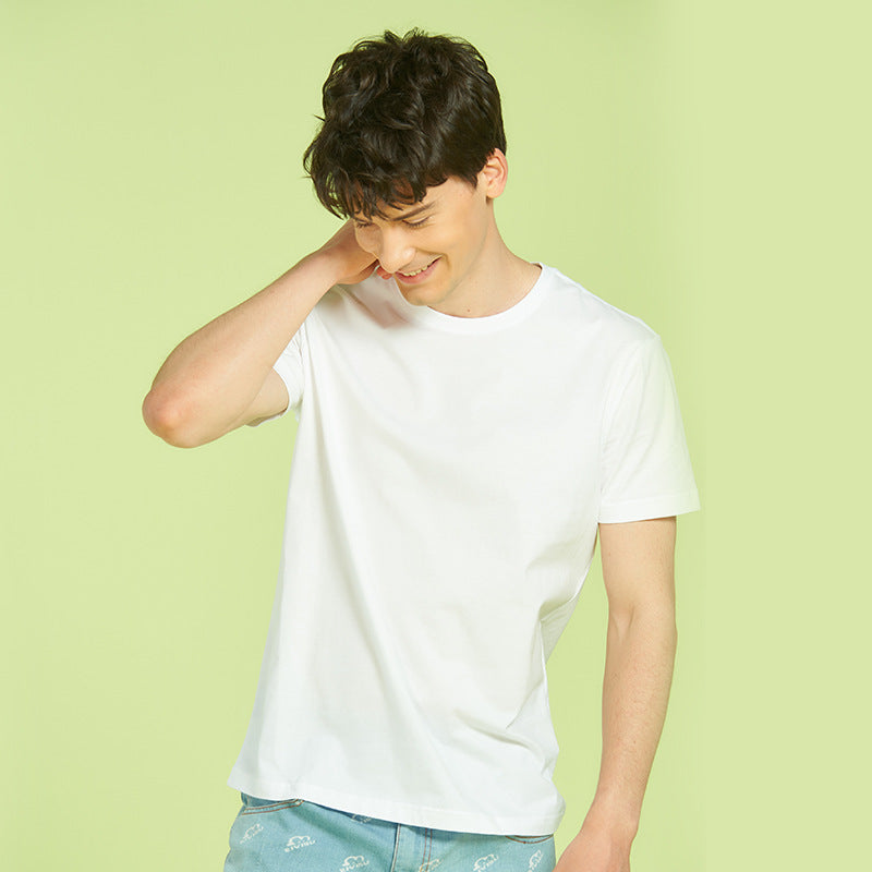 Cotton T-shirt Group Uniform Clothes printed with a company logo, corporate gift