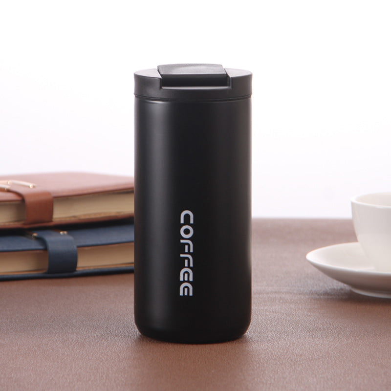 Double-layer Direct Drinking Coffee Cup Car Leisure Thermos Cup, view 2 of 5