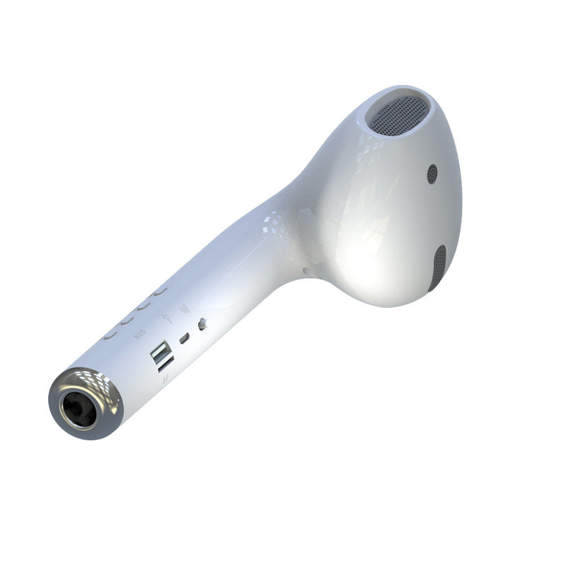 Headphone-shaped Bluetooth Speaker printed with a company logo, corporate gift