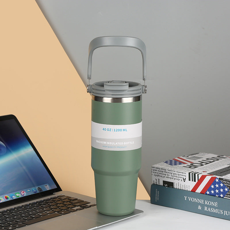 Custom Logo Double Drink Handheld Tumbler Thermos Mug | Premium Corporate Gifts and Custom Gifts