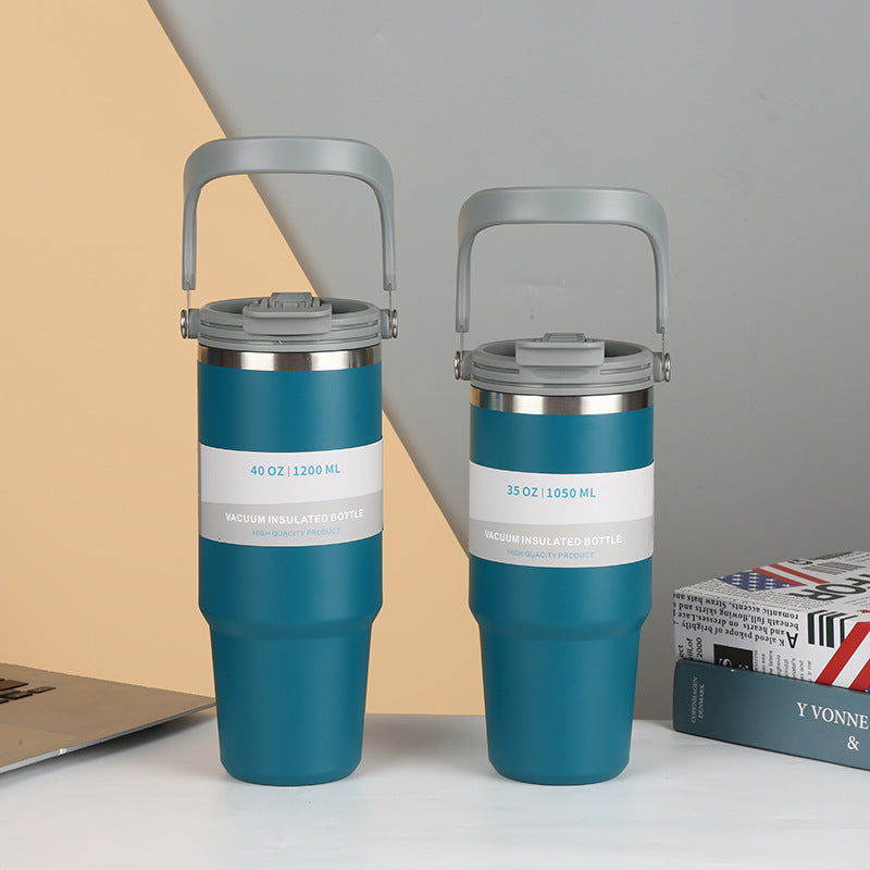 Double Drink Handheld Tumbler Thermos Mug, view 7 of 12