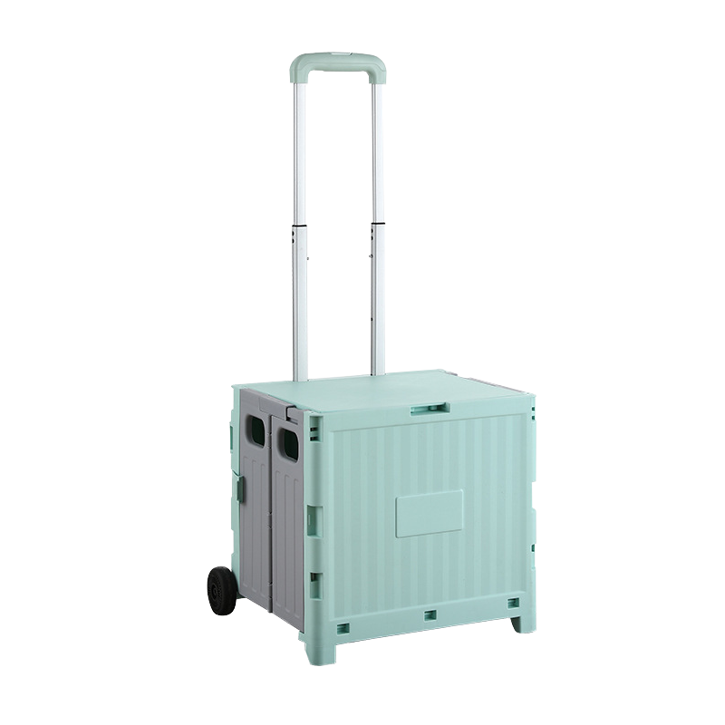 Two-wheel Portable Folding Trolley Storage Box, view 2 of 5
