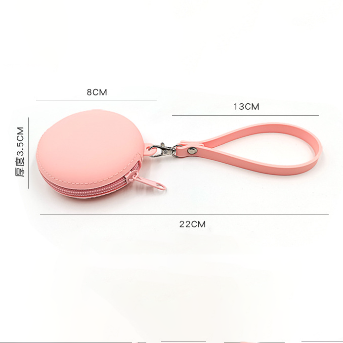 Round Lanyard Silicone Coin Purse, view 13 of 13