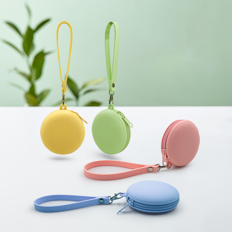 Round Lanyard Silicone Coin Purse, view 4 of 13