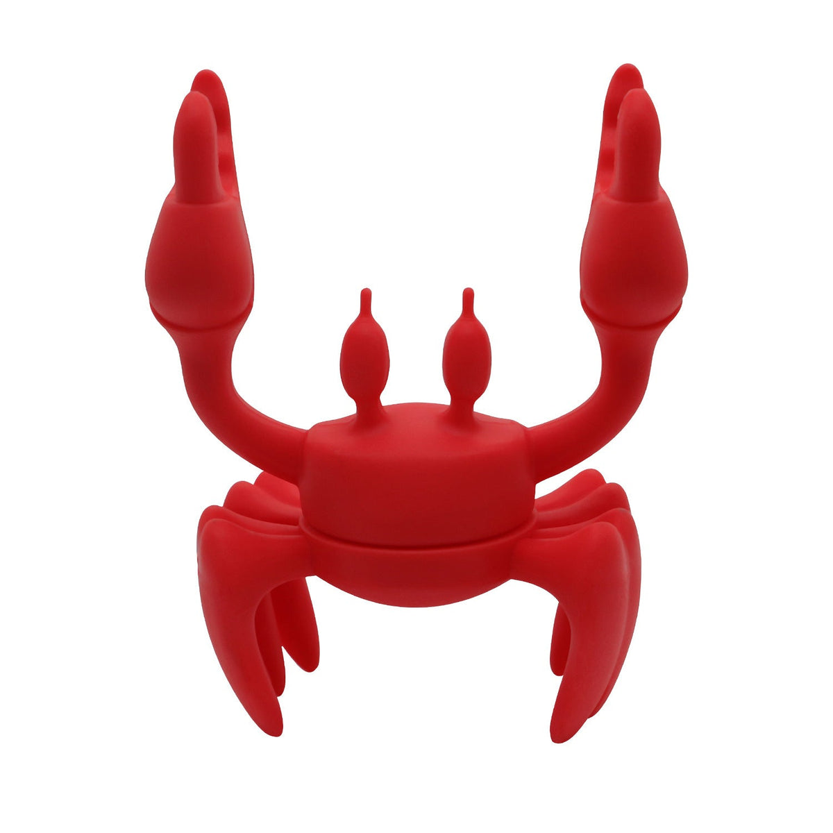 Crab-shaped Silicone Cutlery Rack printed with a company logo, corporate gift
