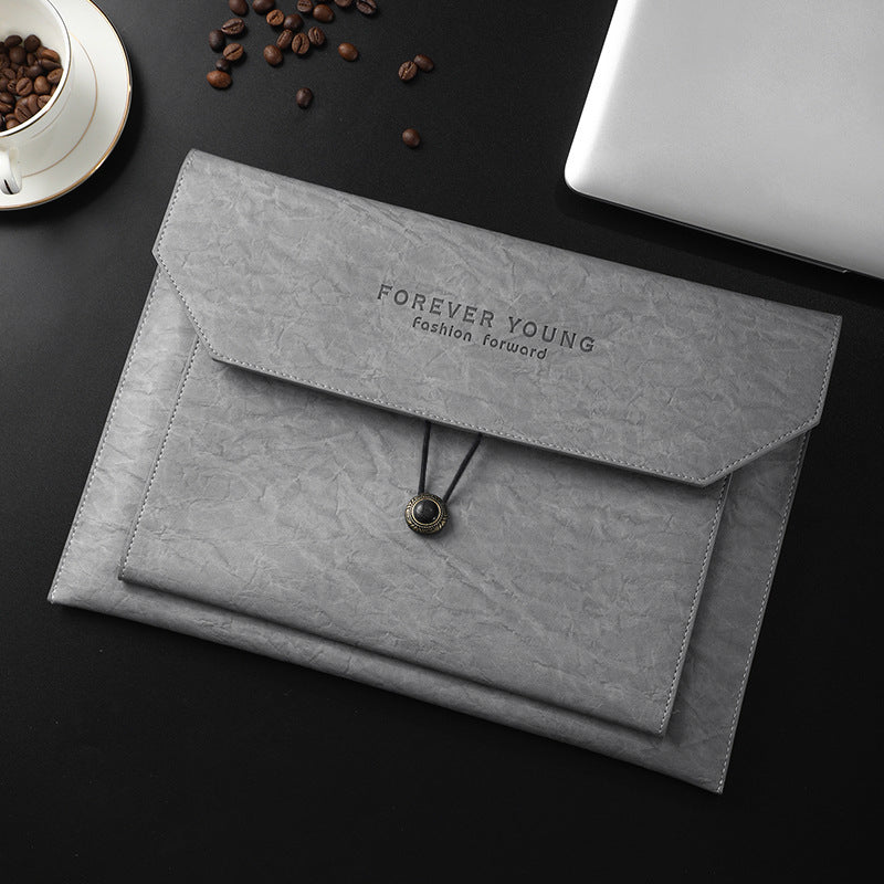 Custom Logo Vintage Leather Tie Document Bag | Premium Corporate Gifts and Custom Gifts