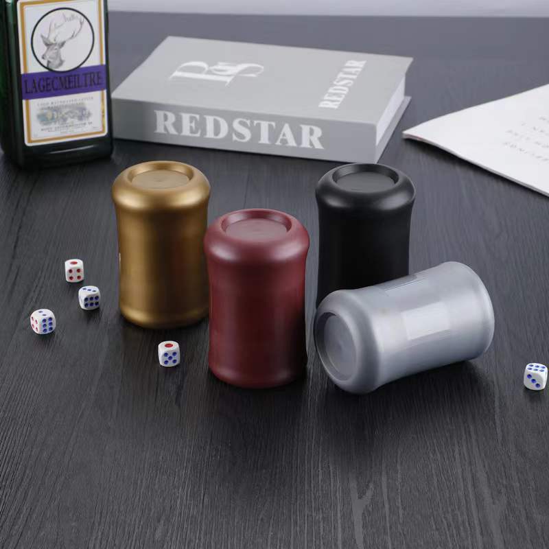 Party Dice Cup printed with a company logo, corporate gift