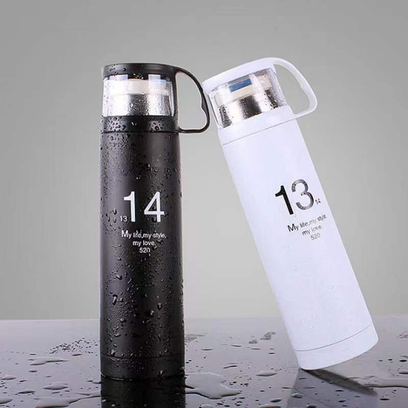 Custom Logo Stainless steel vacuum insulated cup with cup | Premium Corporate Gifts and Custom Gifts
