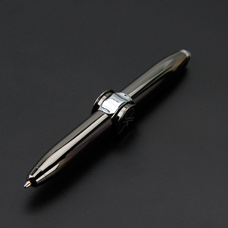 Fidget Spiral Turning Light Ballpoint Pen, view 11 of 12